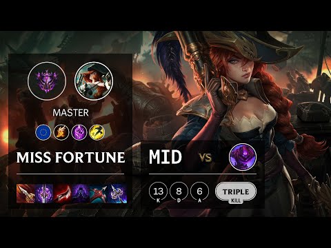 Miss Fortune Mid vs Malzahar - EUNE Master Patch 10.15