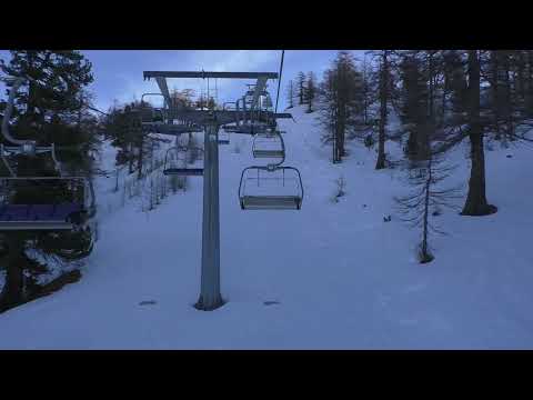 (04/01/2023) Risalita integrale seggiovia Doppelmayr "Gimont - Colle Bercia" - Clavière (TO)