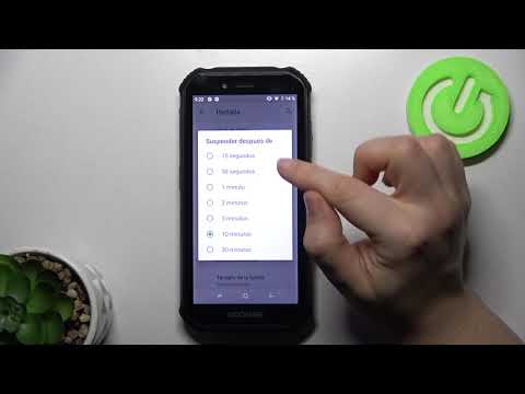 Cómo cambiar el tiempo de la pantalla en DOOGEE S40