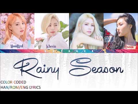 Mamamoo – Rainy Season (장마) COLOR CODED HAN/ROM/ENG LYRICS