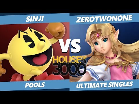 Xeno 200 Pools - Sinji (Pac-Man) Vs. ZeroTwoNone (Zelda) Smash Ultimate - SSBU