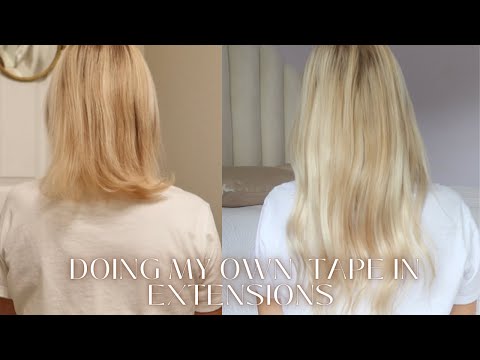 hair transformation: tape in extensions on fine, thin...