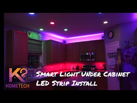 Installing Smart Under Cabinet Lights using a Gledopto LED Strip Controller, works with Hue