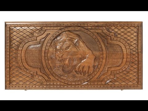 Видеообзор нарды резные "Тигр", Mirzoyan