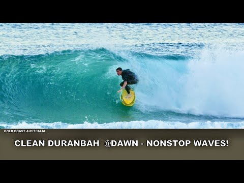 Nice Clean Winter Dawn Session! Nonstop Waves! Duranbah Wednesday 24th June