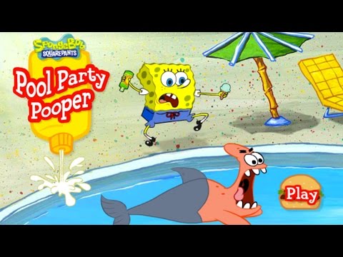 SpongeBob Squarepants: Pool Party Pooper (High-Score Gameplay) Video