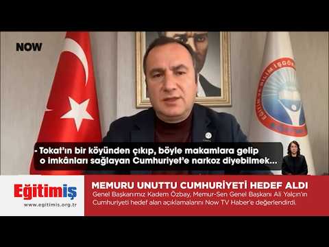 Eğitim-İş Genel Başkanı Kadem Özbay – Memuru Unuttu Cumhuriyeti Hedef Aldı  | EĞİTİM İŞ