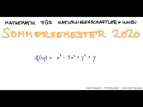 Lokale Extrema mehrdimensional  - Beispiel