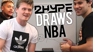 2HYPE DRAWING NBA NICKNAMES CHALLENGE!
