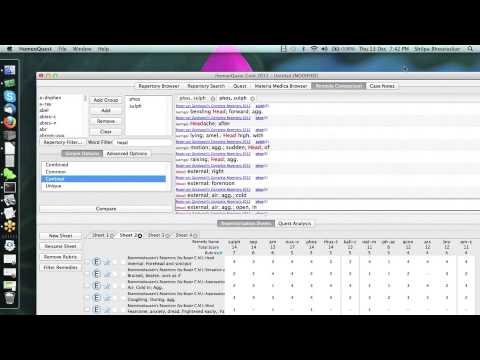 Working quick acute cases on Homeopathic Software