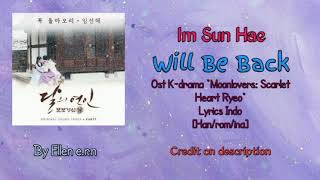 Download lagu Im Sun Hae (임선혜) - Will Be Back [Ost 'Moonlovers: Scarlet Heart Ryeo' pt9] Lyrics Indo [Han/rom/ina] mp3