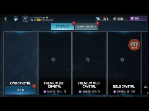 Opening 3 King Crystals and 8 premium bot Crystal in Transformers forged to fight