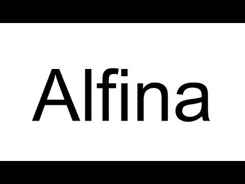 How to Pronounce Alfina
