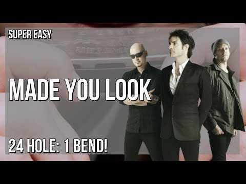 SUPER EASY: How to play Made You Look  by Meghan Trainor on Tremolo Harmonica 24 Holes (Tutorial)