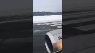 airBaltic flight 617 from Riga to Amsterdam takeoff