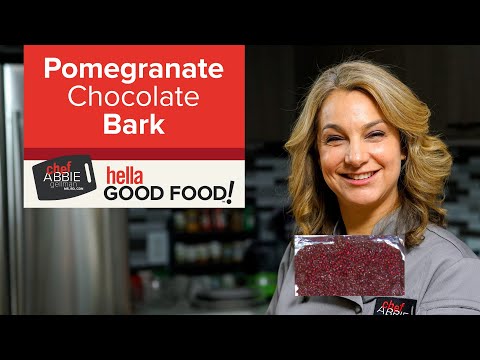 Dark Chocolate Bark with Pomegranate