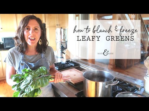 image-How long do you blanch Swiss chard?