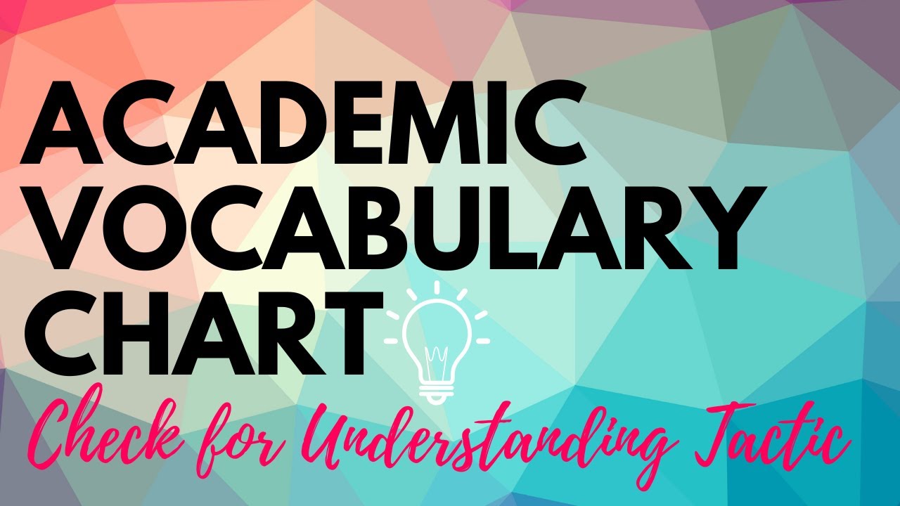 Academic Vocabulary Chart