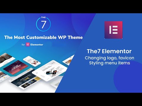 The7 Elementor Theme Tutorial #3 How to Change Header Elements