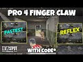 BEST 4 FINGER CLAW NEW STATE MOBILE WITH GYROSCOPE WITH CONTROL CODE | NEW STATE BEST 4 FINGER CLAW