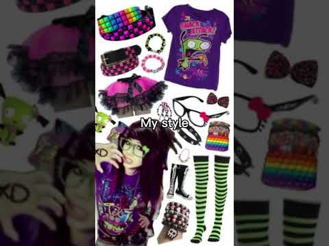 How can you judge emo/scene kids if u dress up like that… #scene #emo #scenecore #subculture #alt