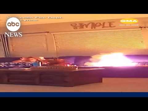 Portable charger suddenly bursts into flames