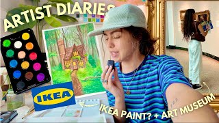 Artist Diaries 🪷🎨 Visiting An Art Museum + Testing Ikea Watercolor Paint?