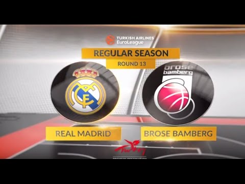 EuroLeague Highlights RS Round 13: Real Madrid 95-72 Brose Bamberg