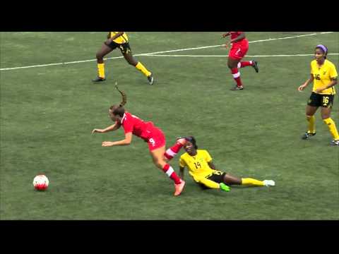 Yellow card JAM - No.14 Deneisha Blackwood #CU20W @ItsTheJFF @CanadaSoccerEN