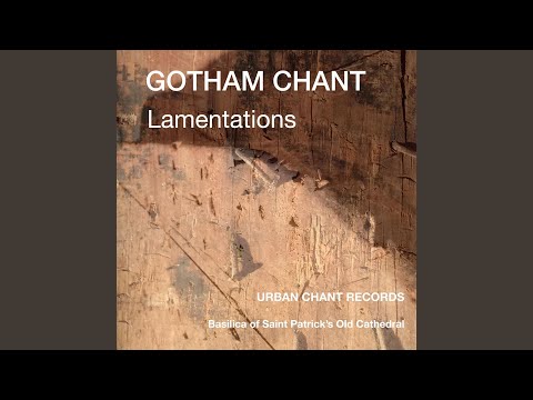 Lamentation 3: Holy Thursday