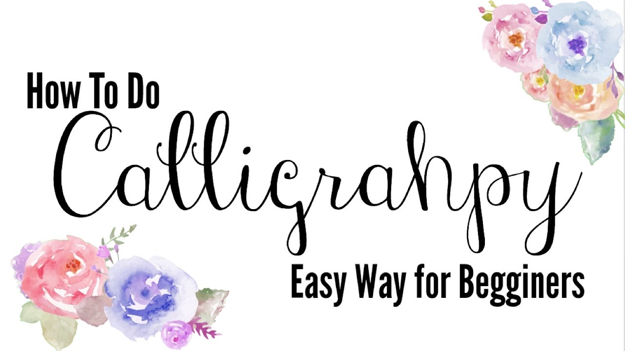 How to do Modern Calligraphy - Easy 