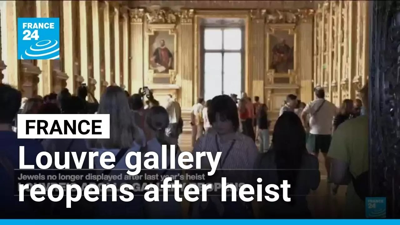 Paris Louvre reopens Apollo Gallery after €88 million crown jewels heist