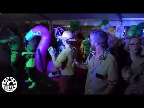 ferry de roze flamingo  - dans