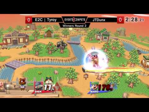 Chicago Sm4sh Summit Winners Round 2 - E2C l Tyroy (Shiek, Cloud) vs. JTDunx (Mario)