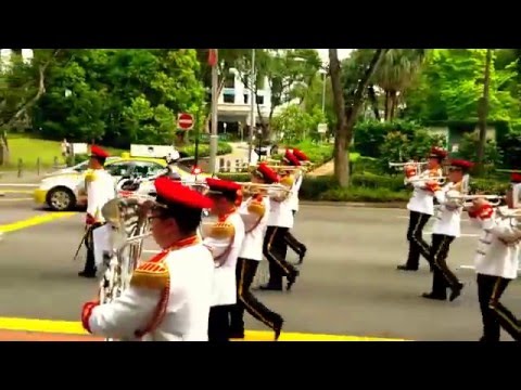 Changing of Guards Ceremony February 2016 - March down (Royal Salute)