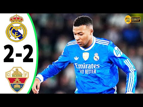 Real Madrid vs Elche 2-2 All Goals & Highlights 2025 HD