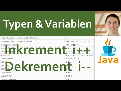 💻 JAVA | Typen & Variablen 06 - Operatoren Inkrement i++, Dekrement i--