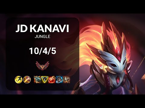 JD Kanavi Kindred vs Hecarim JUNGLE - KR GRANDMASTER Patch 13.14