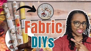 🤯Make Expensive-Looking Fall Decor with Dollar Tree Fabric | Make These Now!