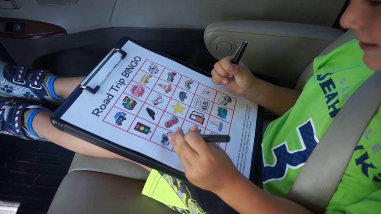 Printable Road Trip Bingo Cards