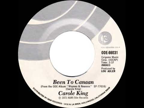 1972 HITS ARCHIVE: Been To Canaan - Carole King (mono 45--#1 A/C)