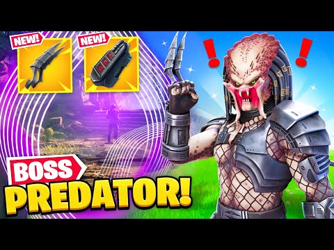 *NEW* PREDATOR BOSS found in Fortnite! (NEW MYTHIC, SECRET SKIN + MORE)