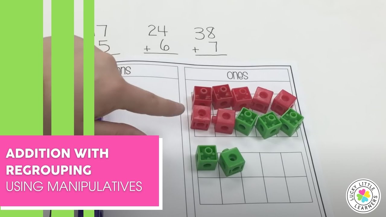 Addition with Regrouping using Manipulatives