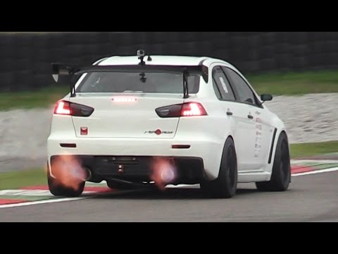 Mitsubishi Lancer Evo X by J-Spec Performance at Time Attack Italia