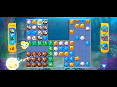 Fishdom Easy Level 12036 (with ingame lightning booster) @choraelmin