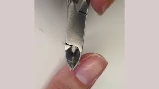 Dry manicure تنظيف الاظافر ازالة اللحمية