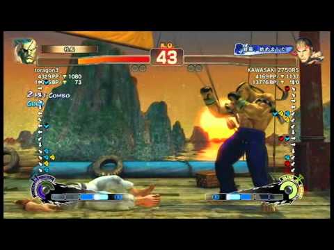 【スパ４】toragon3[サガット] vs KAWASAKI Z750RS[リュウ]