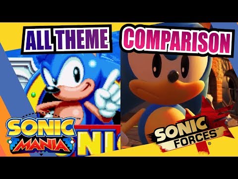 Sonic Mania and Sonic Forces - Sonic mania Theme Comparison