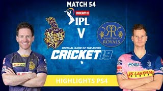 KKR vs RR | 54TH IPL 2020 MATCH HIGHLIGHTS | CRICKET 19