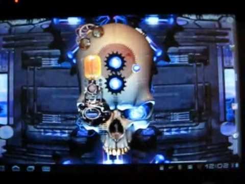 Steampunk Skull Live Wallpaper Video